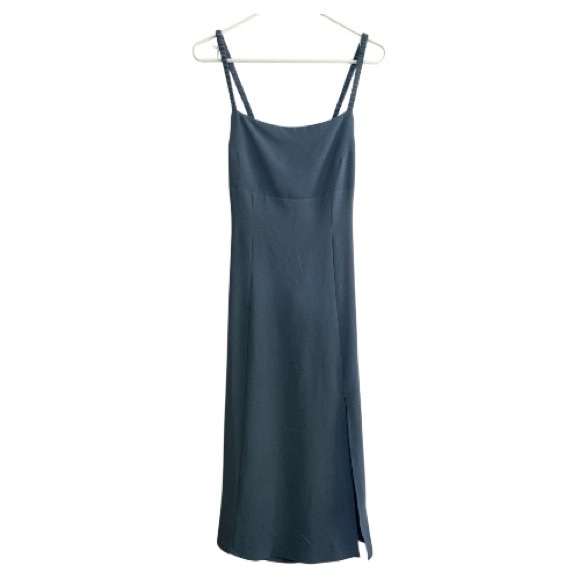 Forever 21 Dresses & Skirts - Forever 21 Navy Open Back Midi Dress Medium